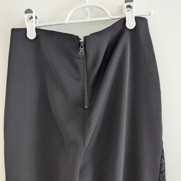 Alice and Olivia black dress pants with lace panel - Picture 5 of 8